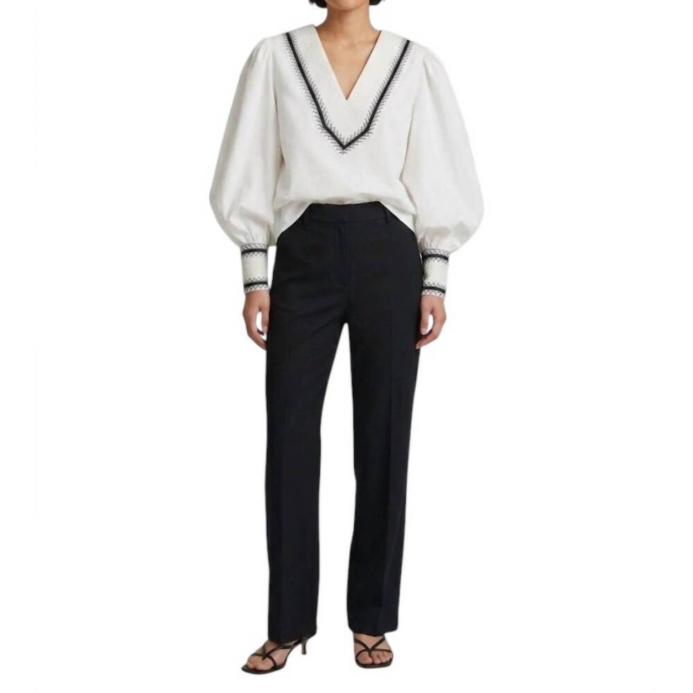 NEW LORETTA CAPONI vinci v neck shirt in lecce pop